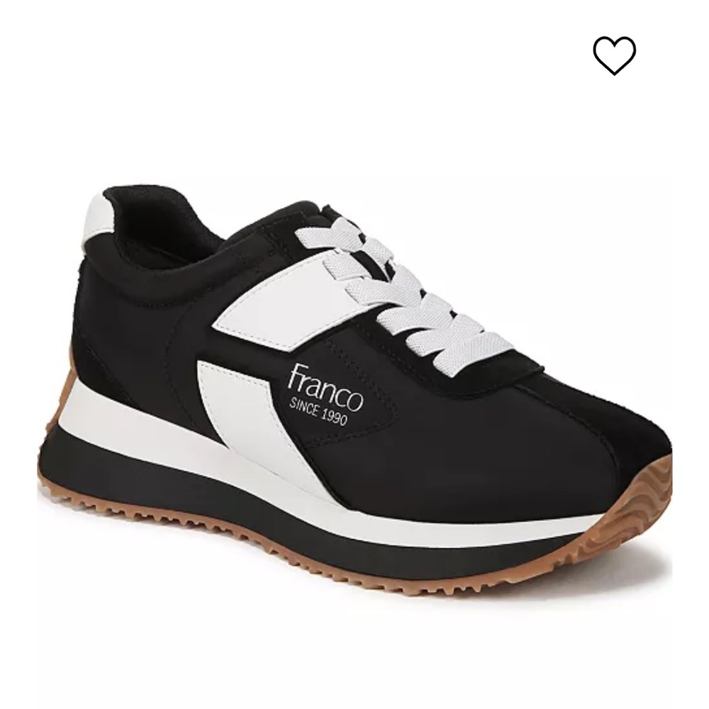 NEW Franco Sarto Erica Lace Up Platform Sneakers